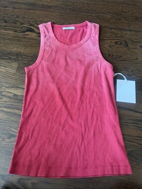 ENTIRE STUDIOS RIB TANK IN RED CLAY